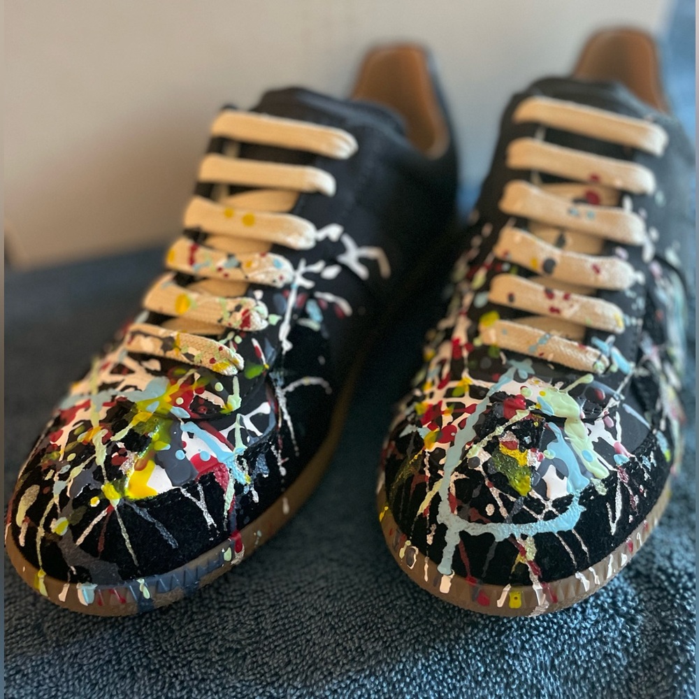 Maison Margiela Splatter Replica Tennis Shoe